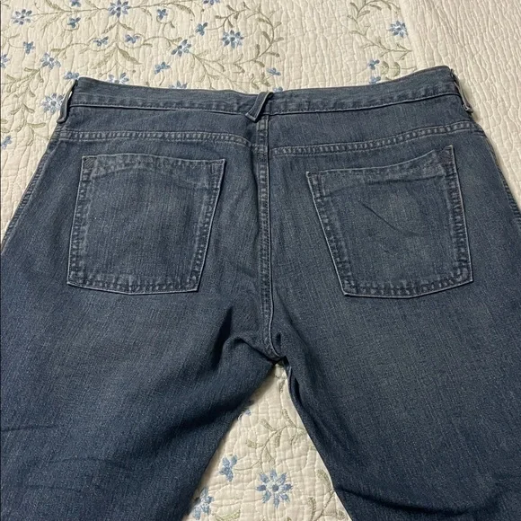Old Navy Men's Dark Blue Denim Jeans boot cut - Picture 3 of 4